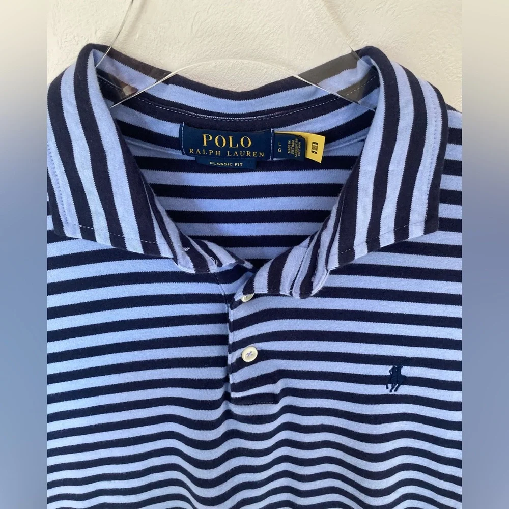 POLO RALPH LAUREN Classic Fit Soft Cotton Polo Shirt Size L